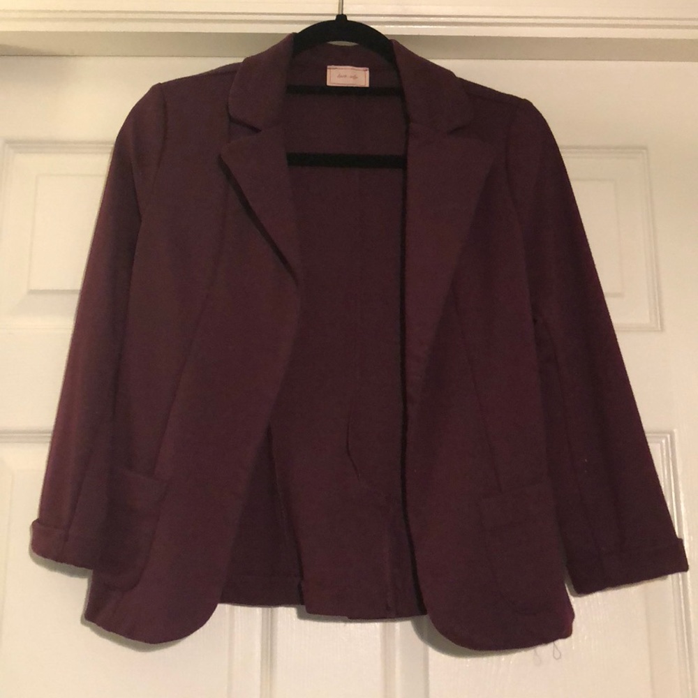 Love...ady maroon cotton blazer size S